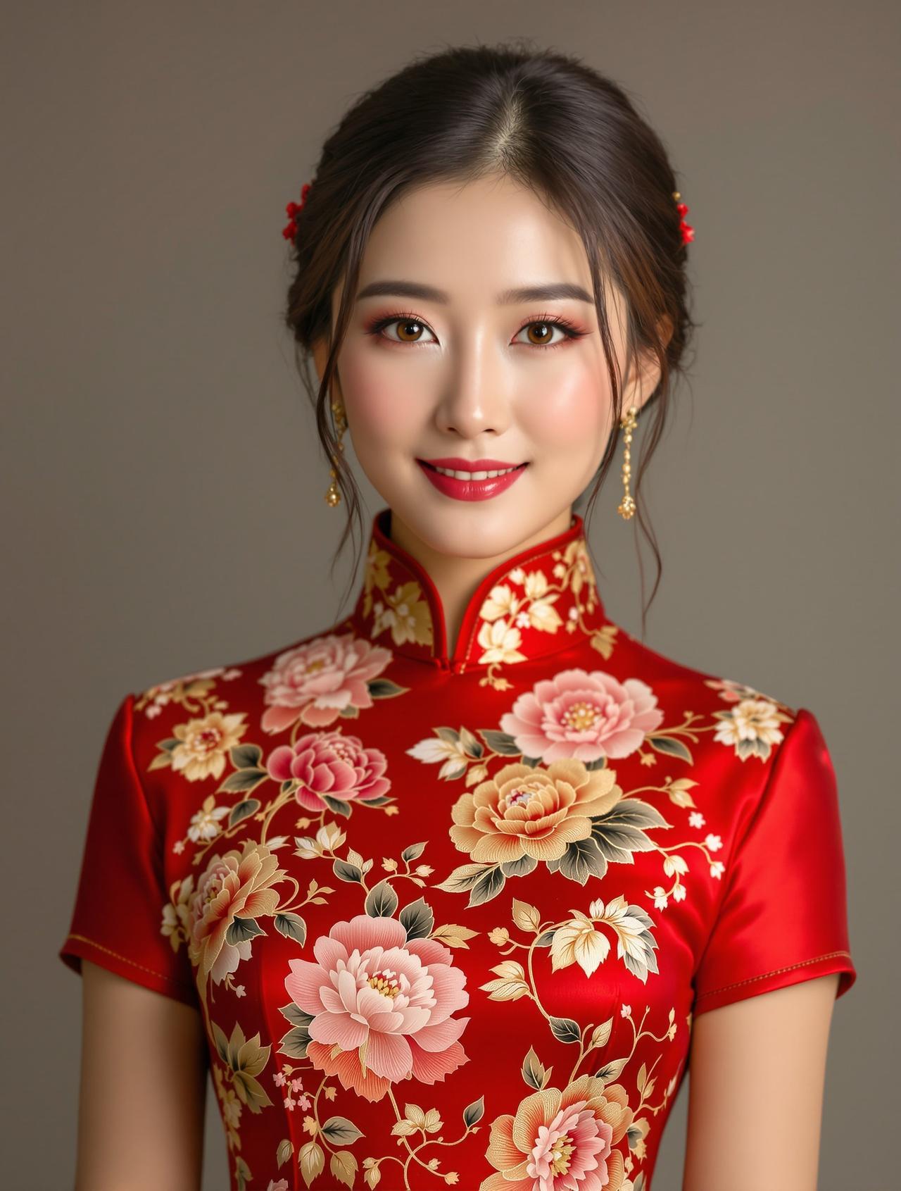 牡丹花开 - 富贵旗袍盛宴